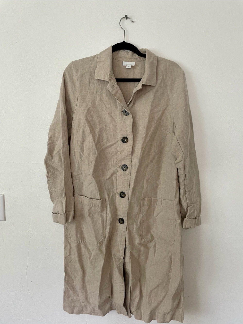 J.Jill 100% Linen Swing Jacket